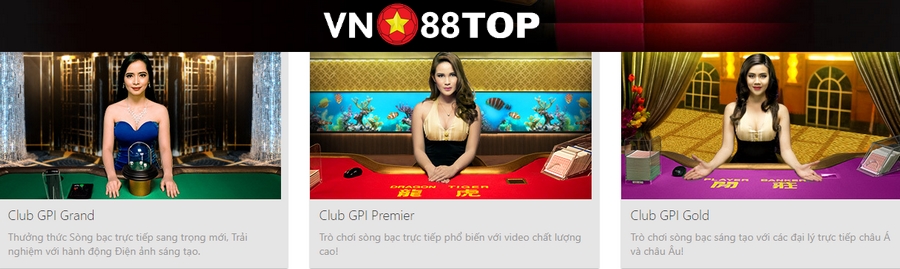 CLUB GPI – Casino trực tuyến đẳng cấp tại Vn88