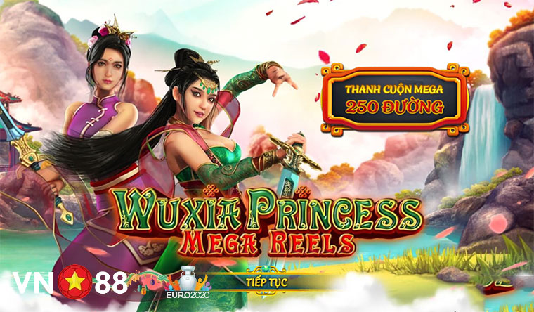 Cách chơi Wuxia Princess Mega Reels Slot tại nhà cái Vn88