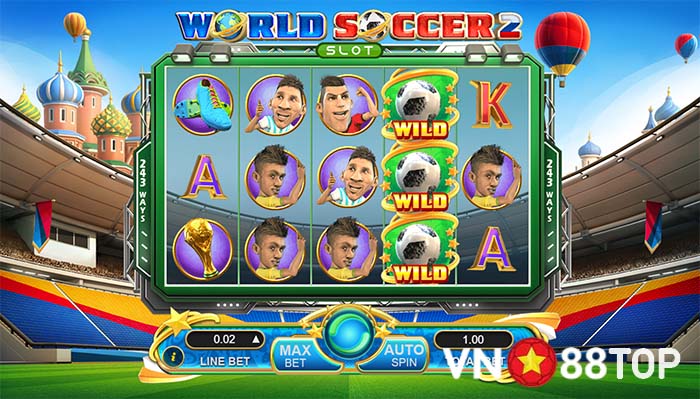 World Soccer 2 – Chơi slot game cùng các siêu sao bóng đá